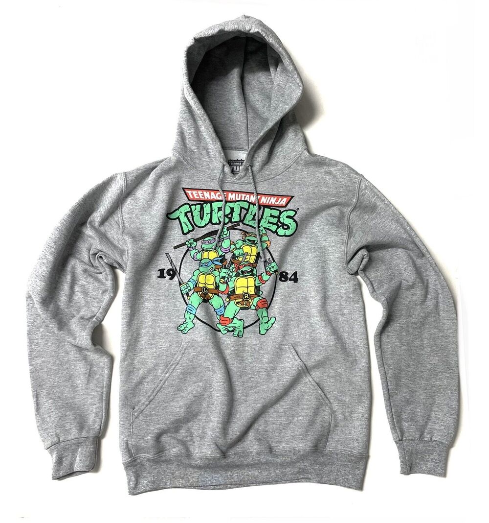 TMNT Teenage Mutant Ninja Turtles Hoodie Adult Small S “1984” NWOT Unisex